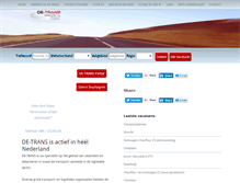 Tablet Screenshot of de-trans.nl